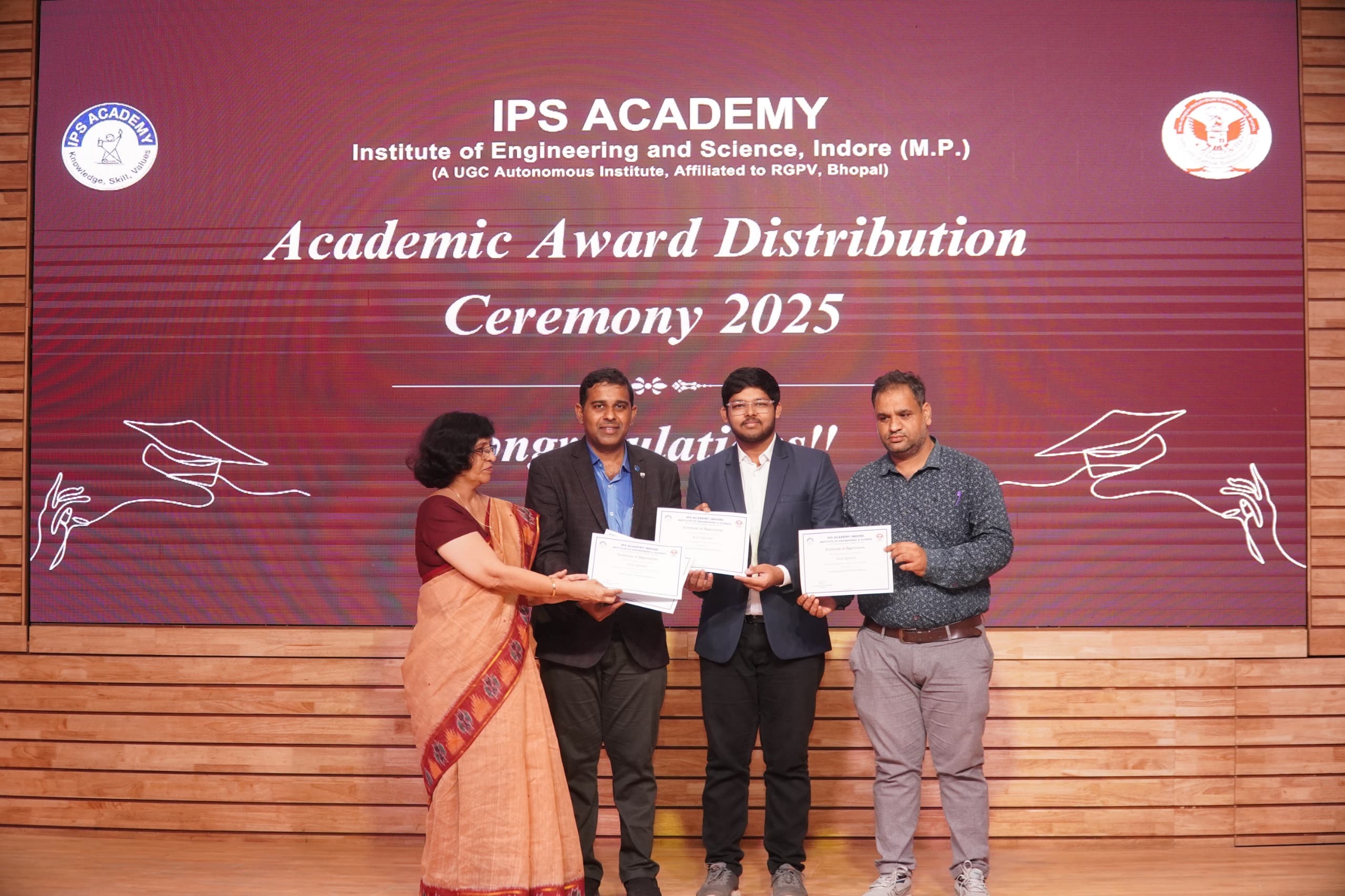 Felicitation at Academic Award Ceremony